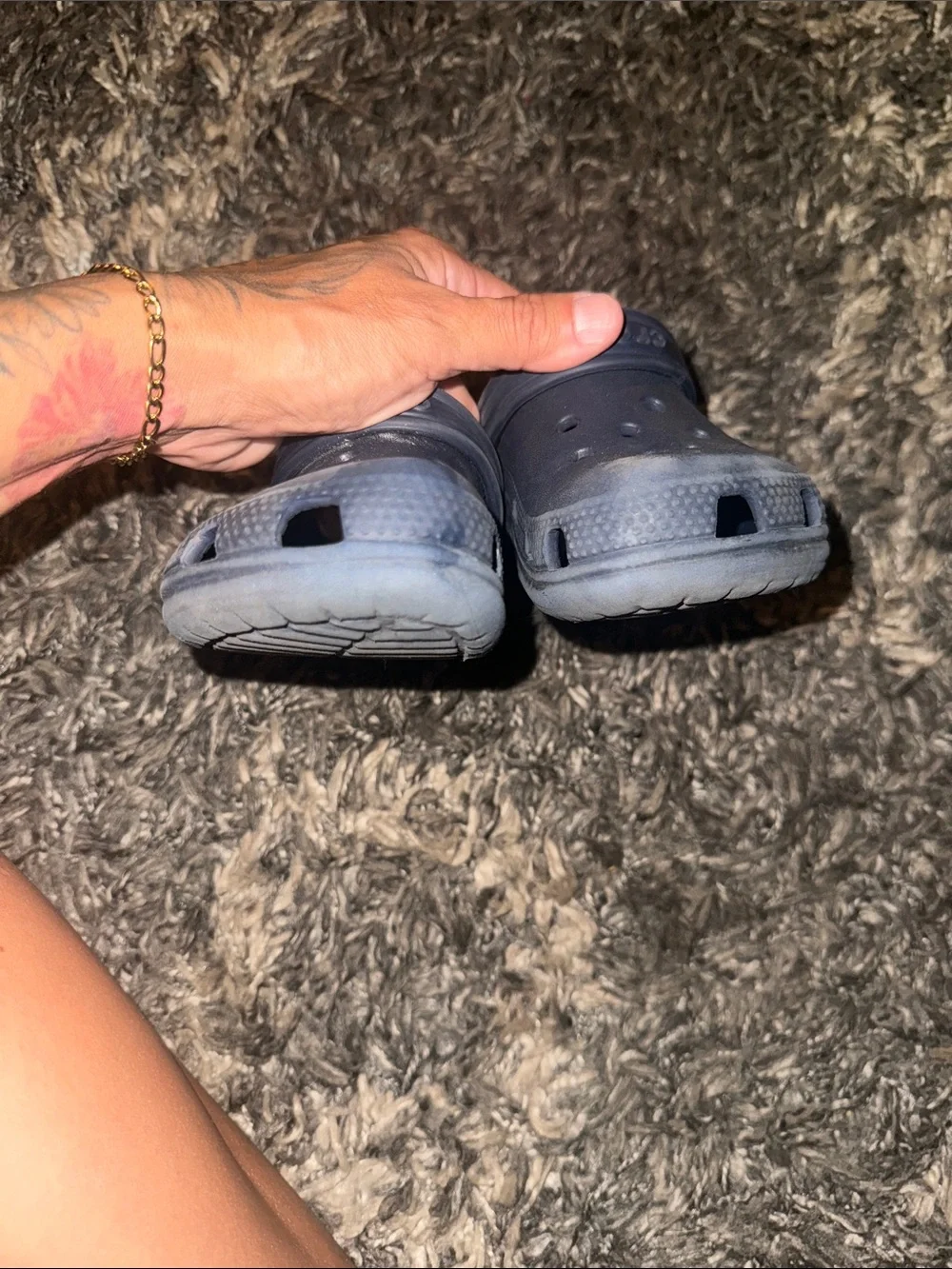 CROCS Kids Classic Clog Sandals in Navy